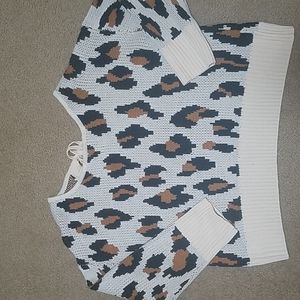 Animal print sweater
